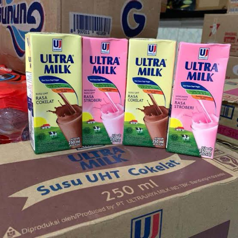 

ULTRA 250 ML UHT DUS ISI 24 KOTAK