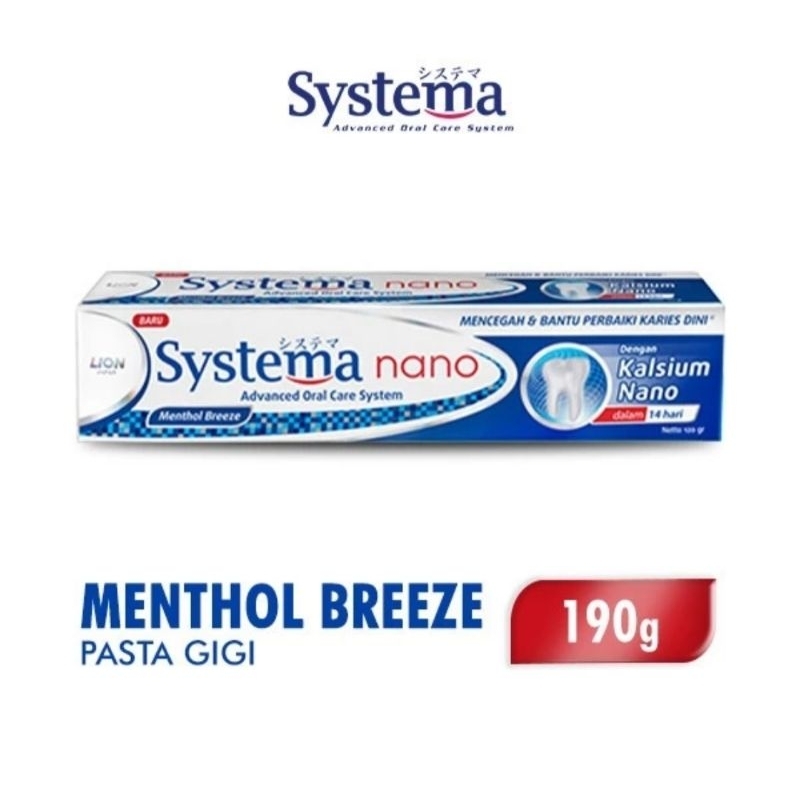 Systema Pasta Gigi Mentol Breeze 190 gr  / Odol Systema