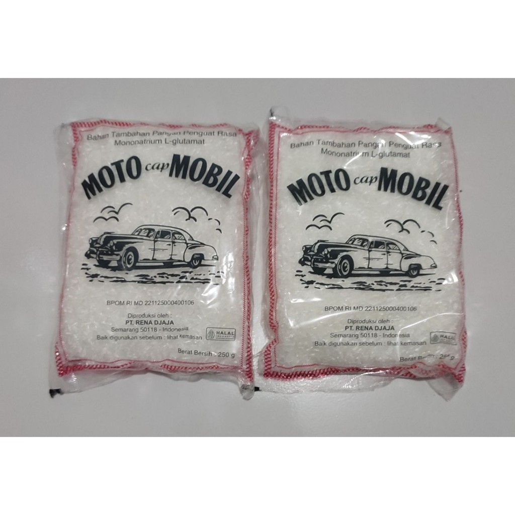 

Penyedap Rasa Moto Kemasan 250 Gram Cap Mobil Halal - Spices, Bag