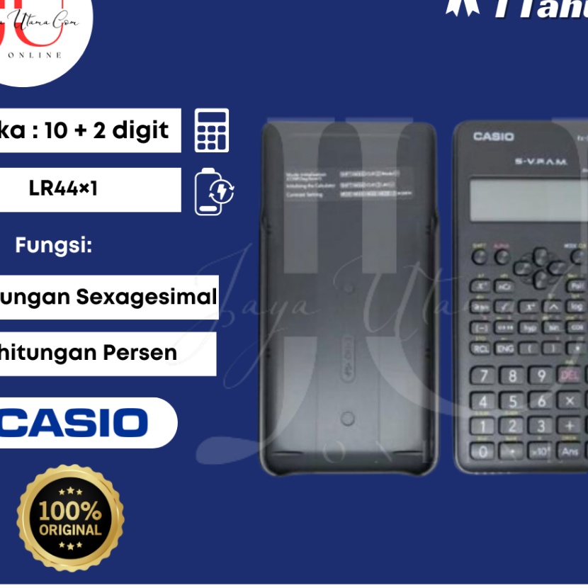 

Terkini KALKULATOR SCIENTIFIC CASIO FX 35MS 2 ORI FX 82ES Plus