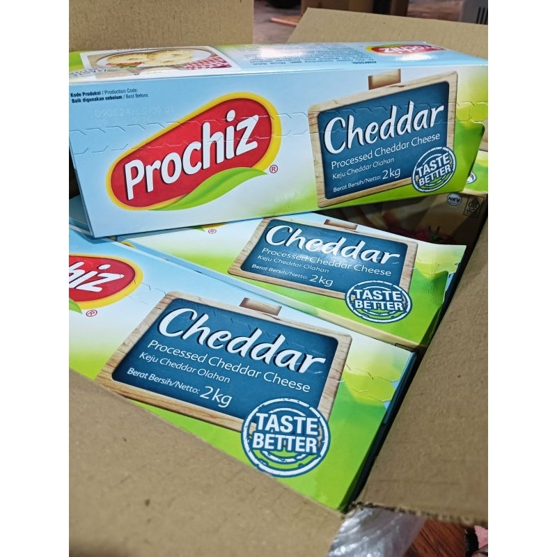 

Keju Cheddar Prochiz kemasan 2kg