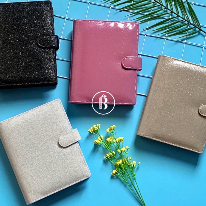 

Terbatas Bindermu Binder Premium Glitter Glossy Multiring 2ring A5 6ring A6 26ring B5 6 hole lubang