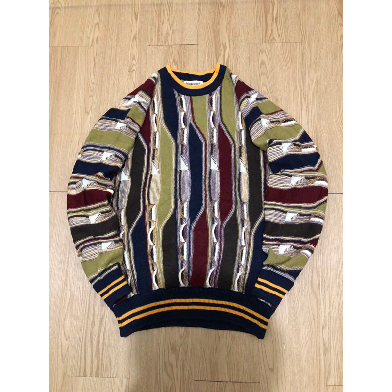 MAGIC CHEF VINTAGE KNITWEAR LIKE A COOGI / KNITWEAR MOTIF / COOGI / KNITWEAR COOGI / SWEATER VINTAGE