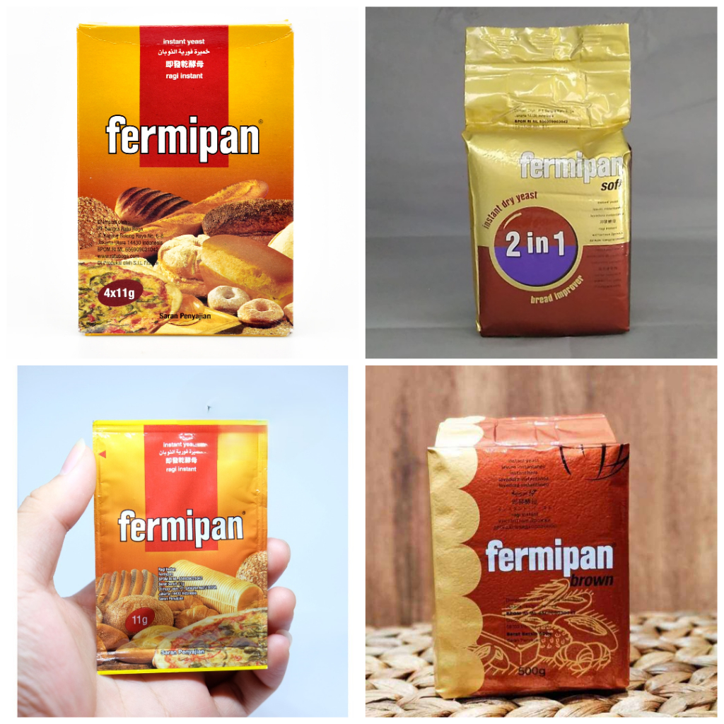 

Fermipan Varian Kemasan Brown Ragi Kering Instan Dry Yeast Bahan Baking Campuran Adonan Kue Roti Mix