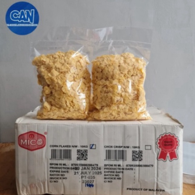 

Cornflakes sereal jagung Mico 1kg