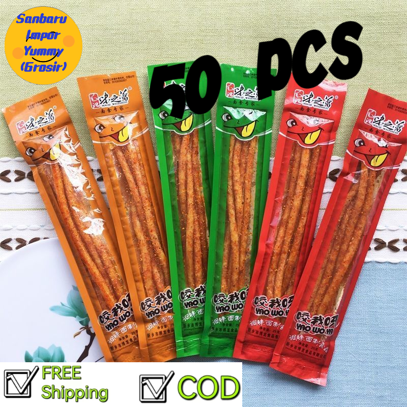 

[Halal Latiao] [WEI ZHI LEI] [Harga grosir] [Termurah] LATIAO Yang Panjang Dan Lembut 100% Camilan Vegetarian Camilan Cina Yang