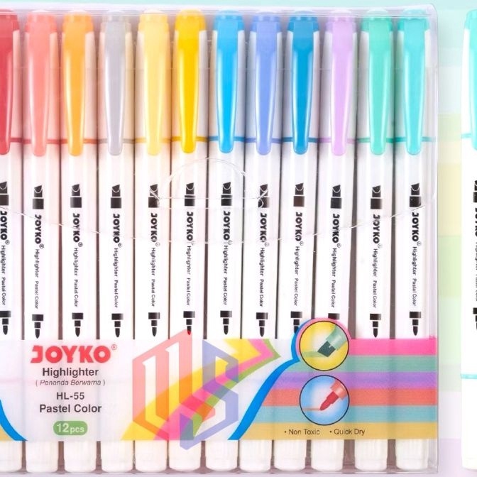 

KF7 HhlhterPenanda Joyko Pastel 12 Warna 1 Set HL55