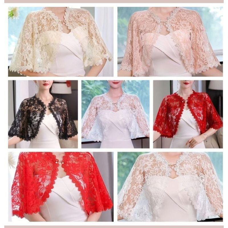 BEST SELLER AUTER BLUS KARDIGAN KEKINIAN.AUTER BLUS BROKAT RENDA