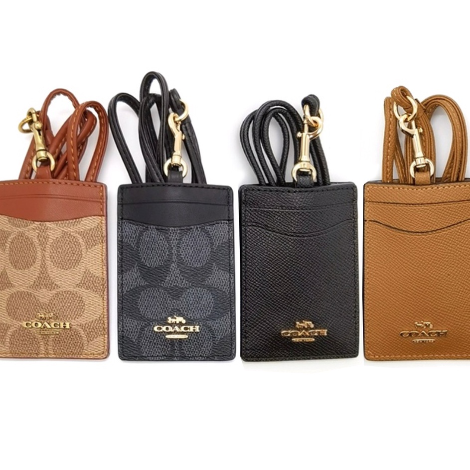 

Terbatas grab Logo logam lima warna 32475 7362 65573 coach card holder name card dust bag paper bag carton envelope black card