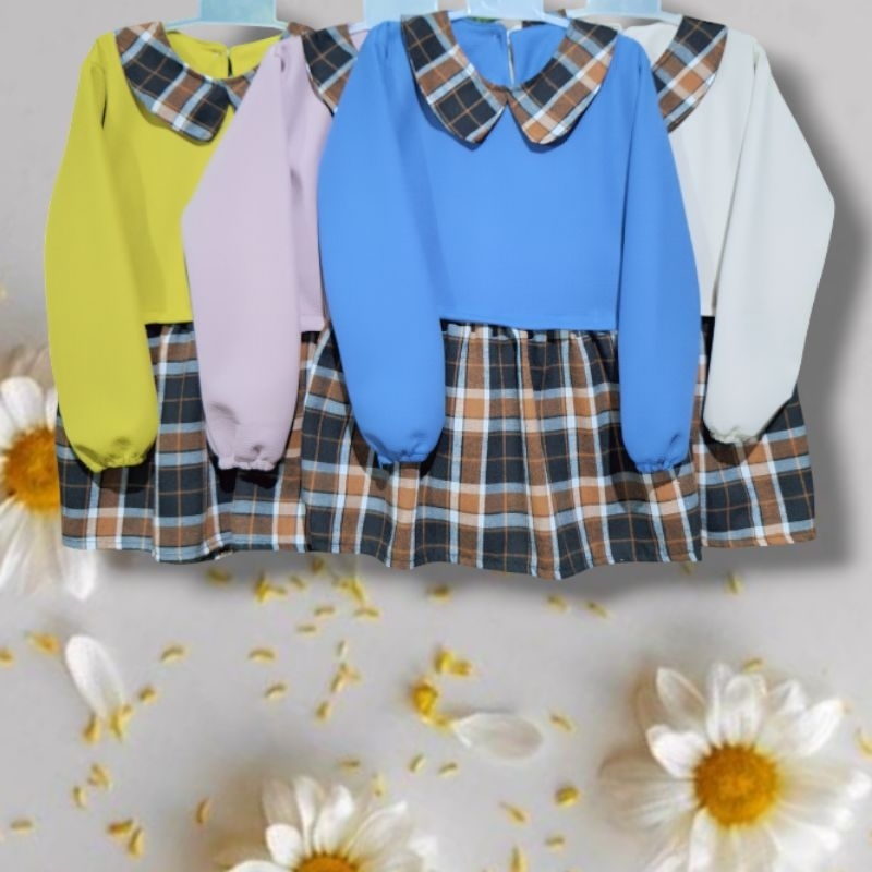 tunik ataasan anak perempuan 1-8tahun/baju anak perempuan lengan panjang