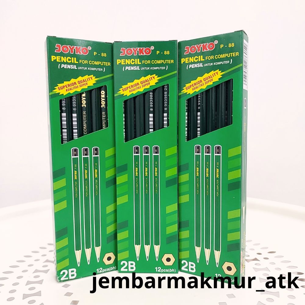 

Pensil Joyko 2B P - 88 Komputer 1 Pack (Isi 12 Pcs)