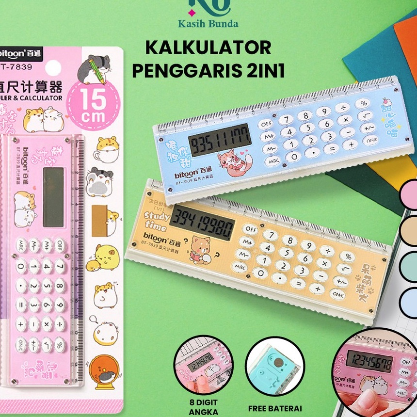 

Grosir Kalkulator Penggaris 2IN1 M Karakter Kalkulator 8 Dit Penggaris 15cm Praktis Ruler Set Perlengkapan Sekolah danKantorImport BUNDA A65