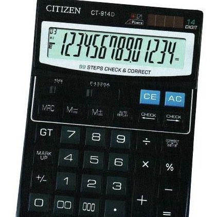 

Beli Kalkulator Dagang 14 Dit Citizen CT914D