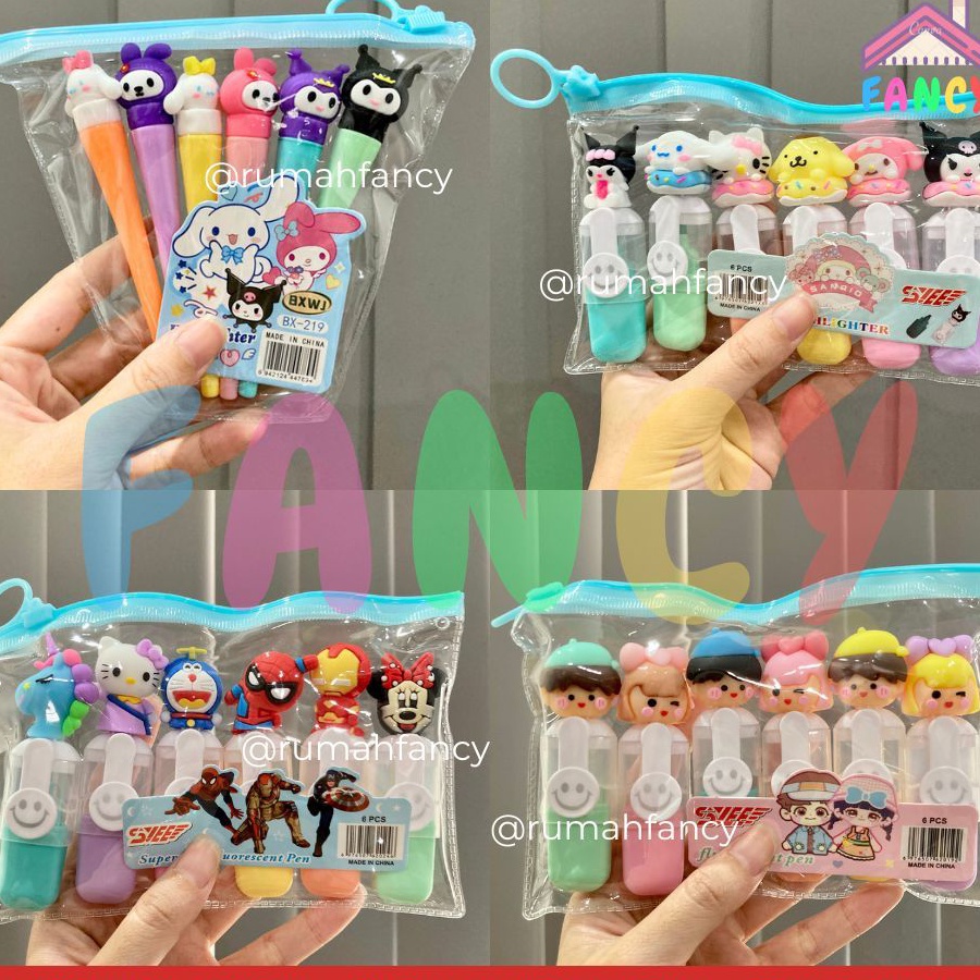 

Terbaru 1 SET ISI 6 PCS Stabilo Kuromi Melody Cinamoroll BX 219 Ice Cream 17 Stabilo Permen Candy DL 128 Stabilo Drink DL 268 Stabilo Sosis DL 12 Sweet Hhlhter Marker Lucu Unik