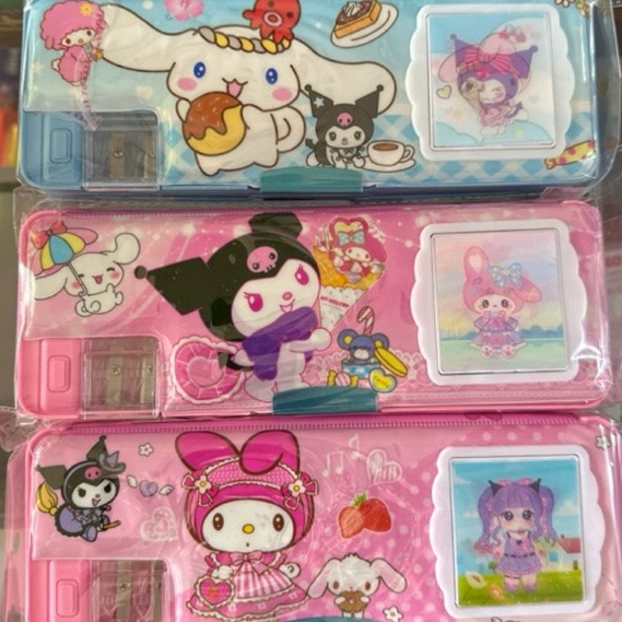 

Terjangkau Pencil Case Kalkulator Kuromi Tempat Pensil Magnet Kalkulator Serutan