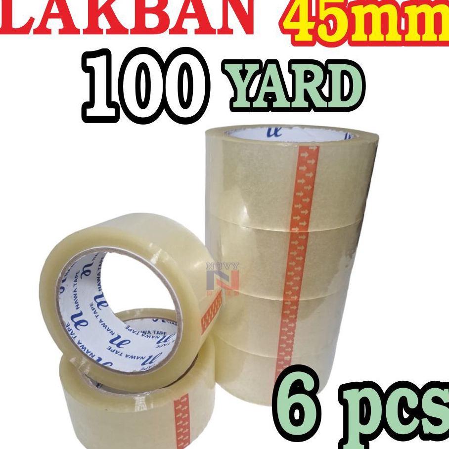 

Flash Sale 1 SLOP 6 PCSROLL LAKBAN BENING COKLAT 45mm X 1YARD