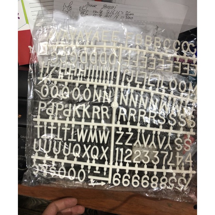 

Termurah huruf tambahan letterboard putih selembar set
