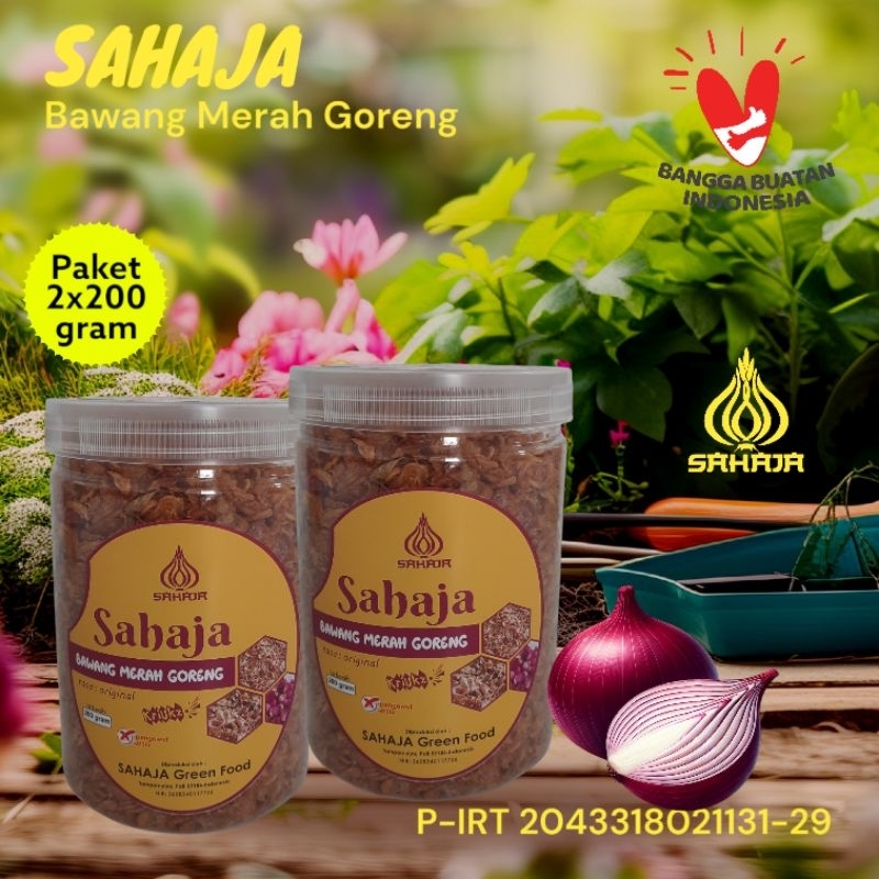 

Bawang Merah Goreng paket Sahaja 2x200 gram Rasa Original Sahaja Fried Shallot Harum Kriukz