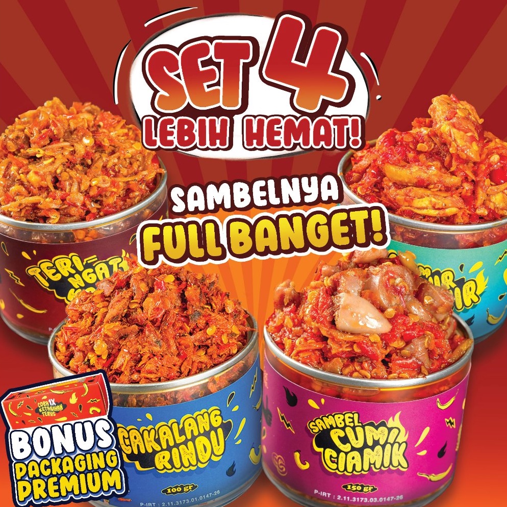 

Real produk Eatsambel Paket Kerma Mas Yangun Set 4