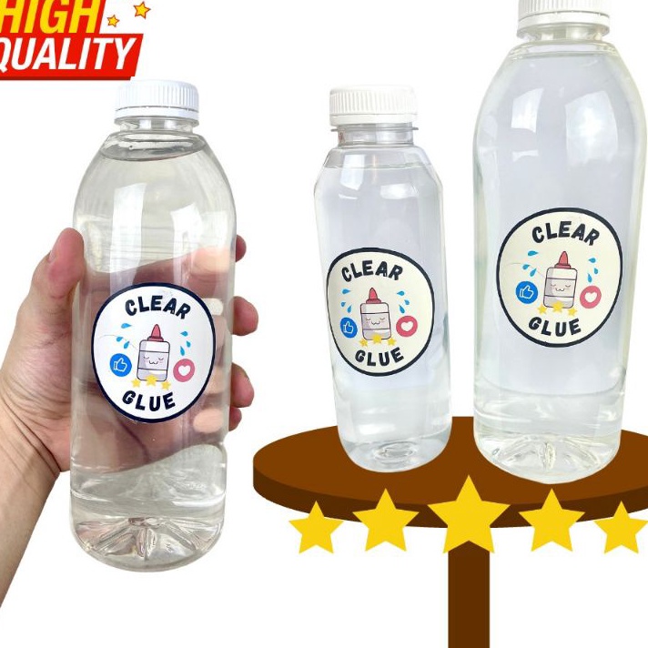 

KI3 lue Lem Bening Transparan 1 KG Mirip Povinal Lem Slime TANPA CAMPURAN AIR 1 byGHEduPlay