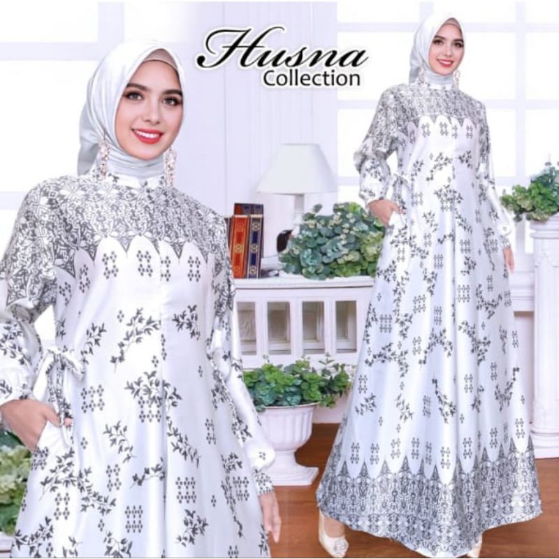 Gamis silk acara wisuda// Gamis Busui // Gamis kekinian