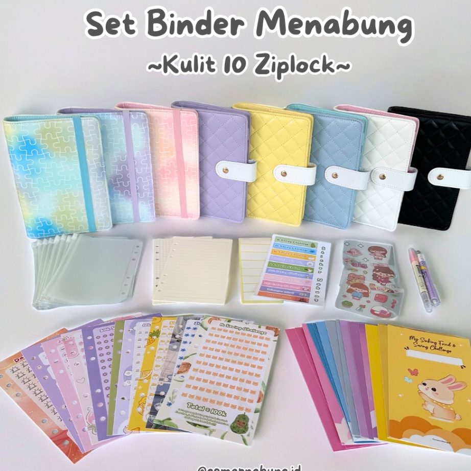 

Promo Binder Keuangan Lengkap A6 Set 1 Ziplock Premium Menabung Sinking Fund Seru gemarnabungid