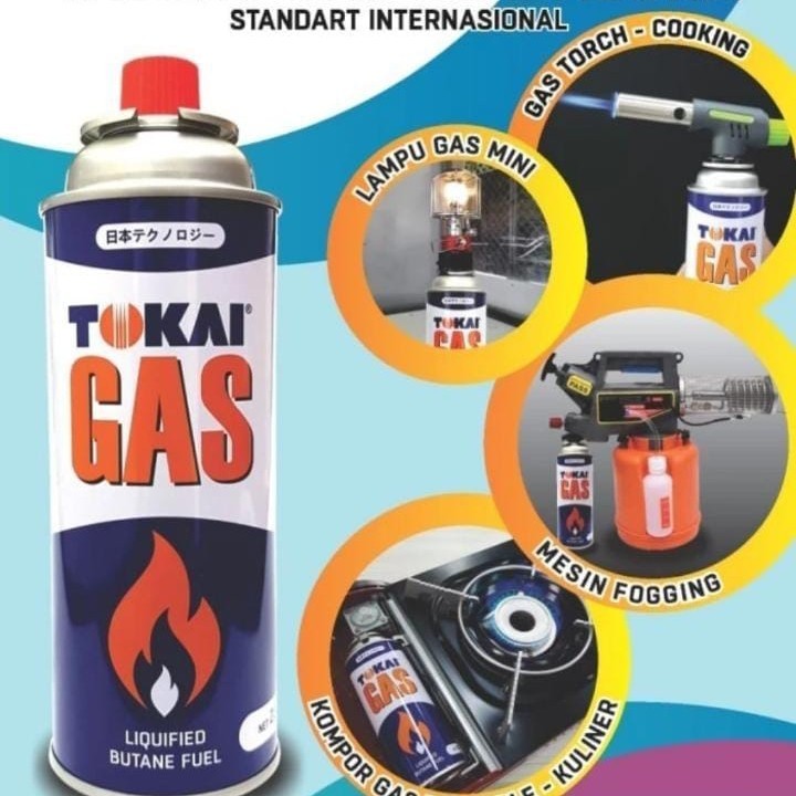 Gas Cartridge Tokai/Gas portable tokai/Gas kaleng Tokai baru segel