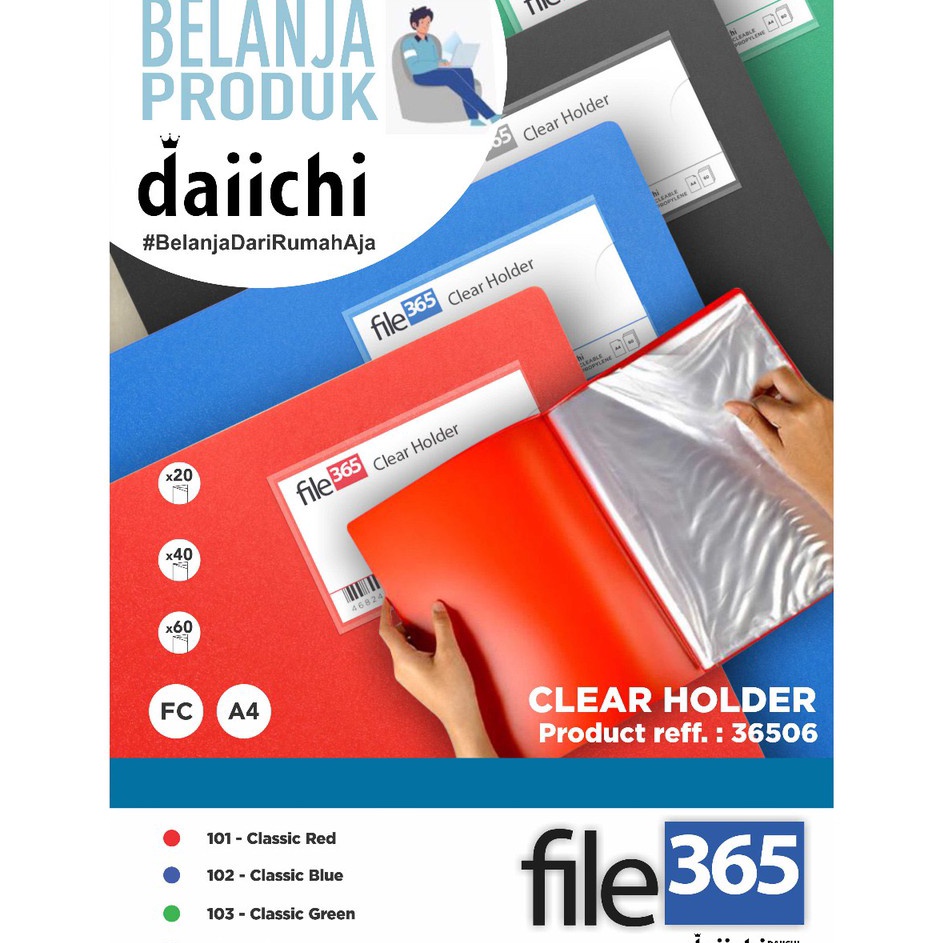 

FG2 Map Clear Holder Daiichi 365 Folio 6 lembar