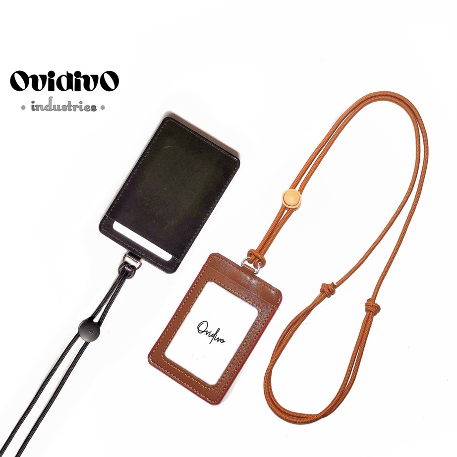 

KF7 gantungan holder id card 2 slot adjustable