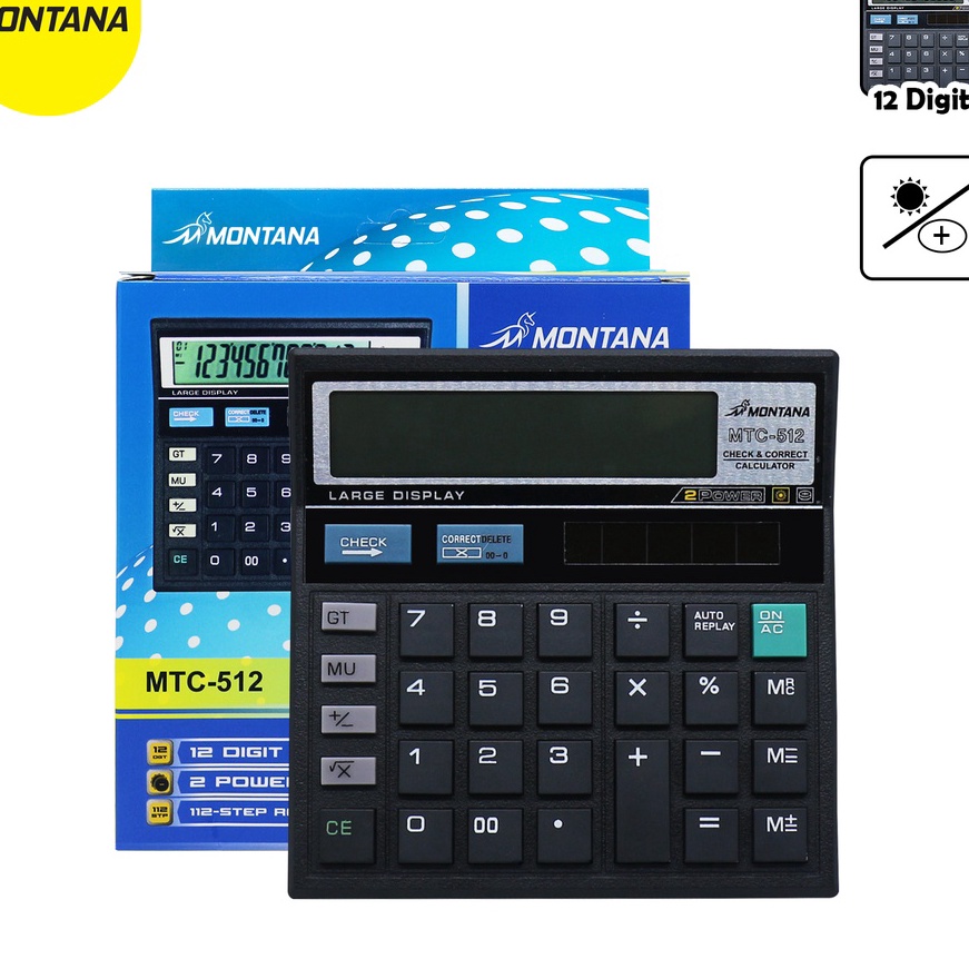 

FG2 MONTANA Calculator Kalkulator Montana MTC 512 12 Dits