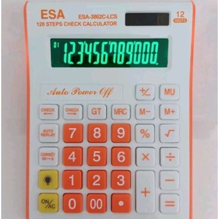 

Hematku KALKULATOR ESA 3862CLCS LAYAR LED 12 DITKALKULATOR 12 STEP CEK CORRECT