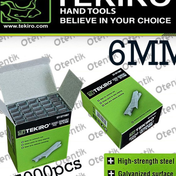 

Terbaru TEKIRO ISI STEPLES TEMBAK 6MM ISI PCS REFILL ISI STAPLER 6 MM ISI STAPLE GUN ORINAL