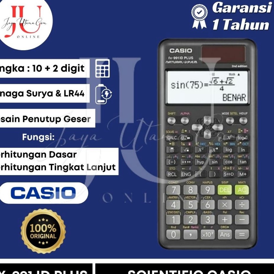 

HJ6 KALKULATOR SCIENTIFIC CASIO FX 991ID PLUS 2 ORI