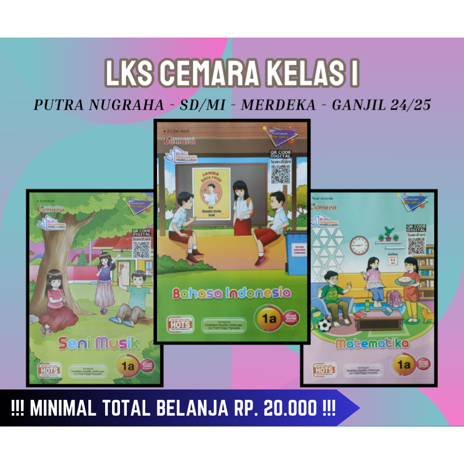 Buku LKS Putra Nugraha Cemara Mahir Zamrud SD/MI Kelas 1 Merdeka Ganjil 2024/2025 - Original