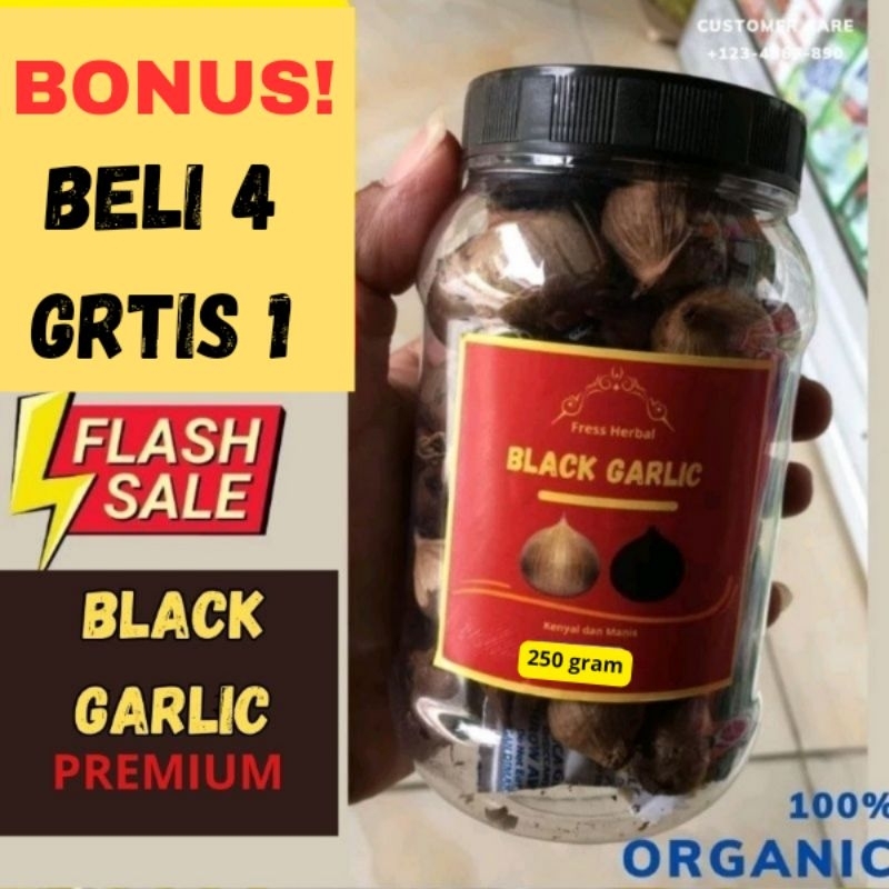 

Premium Bawang Hitam Tunggal Black Garlic 250 Gram