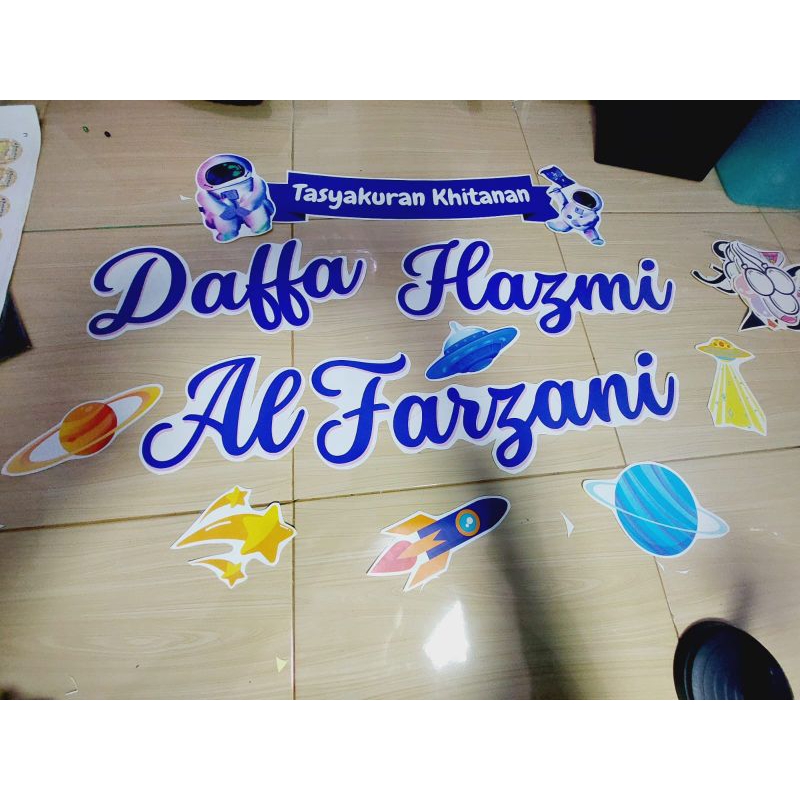 backdrop stiker dekor ultah aqiqah tedhak siten
