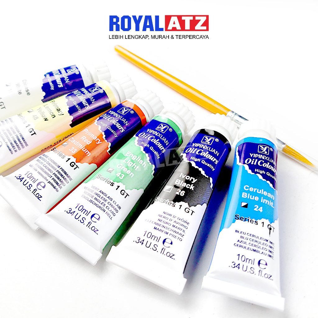 

Cat Akrilik / Acrylic Colour & Cat Minyak / Oil Colours Set 6 Warna Yipinxuan