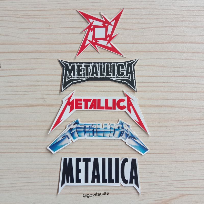 

STICKER METALLICA - Stiker Aesthetic Laptop Tumblr Helm