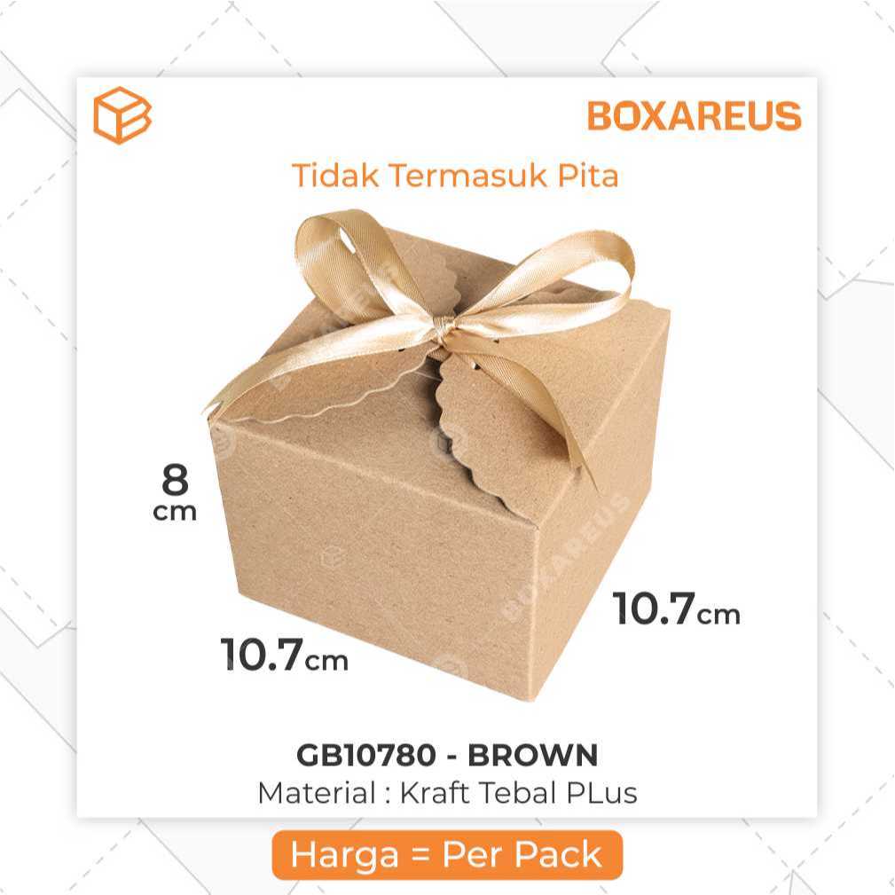 

Box Kraft Dus Coklat Kotak Kue Souvenir Packaging Kado | GB10780