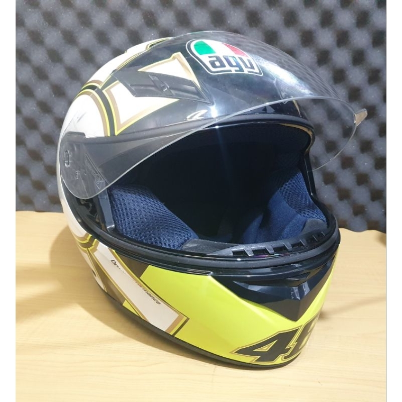 Helm AGV K3 Gothic Black White Bekas / Second