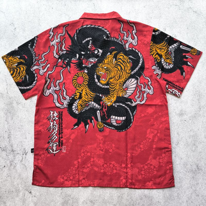 Kemeja Dogtown Sukajan Vintage Rare not hawaiian shirt