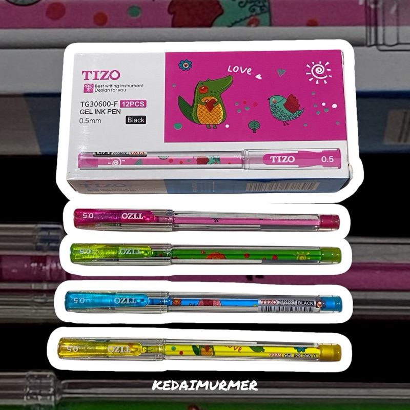 

Pulpen TIZO Gel TG30600 (isi 12pcs)