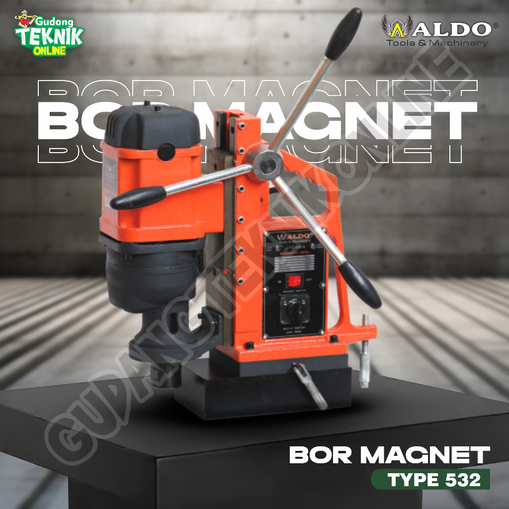 Bor Magnet Duduk 32mm ALDO 532 / Magnetic Drill 32 mm 532 ALDO 532 - Bor Duduk Listrik ALDO