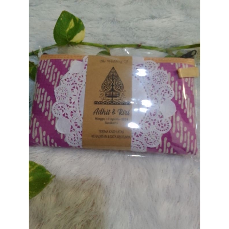 Dompet Batik Ibu Besar/dompet souvenir pernikahan murah