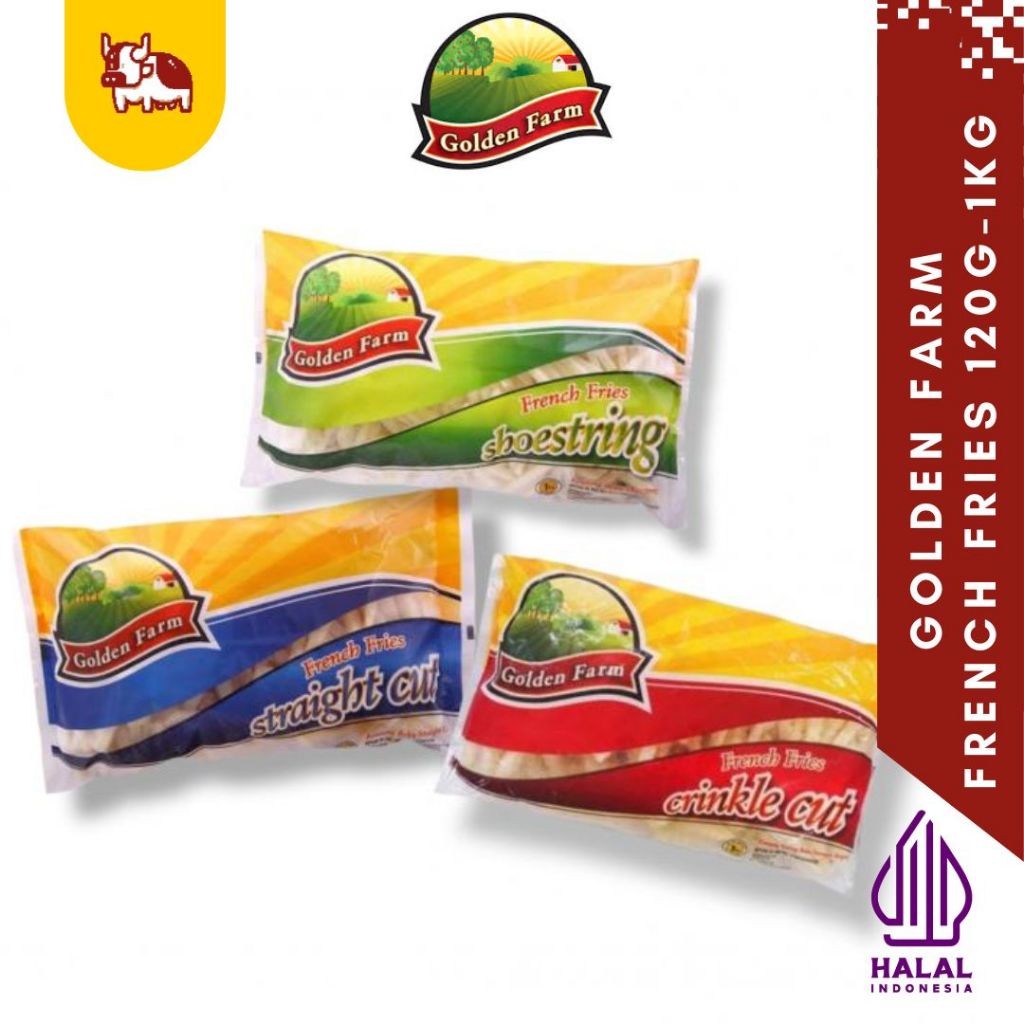

Golden Farm Kentang Goreng All Variant | Shoestring Straight Cut Coated Berbumbu