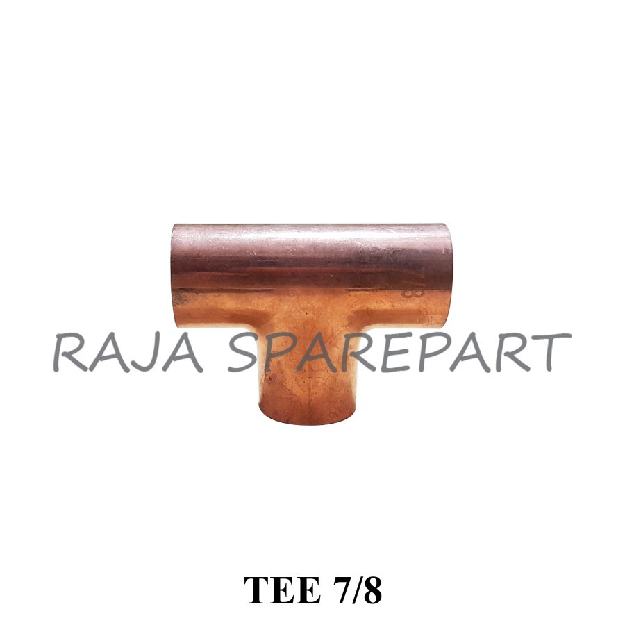 T7/8 TEE TEMBAGA UNTUK PIPA UKURAN 7/8" / SAMBUNGAN PIPA TEMBAGA TEE UKURAN 7/8"