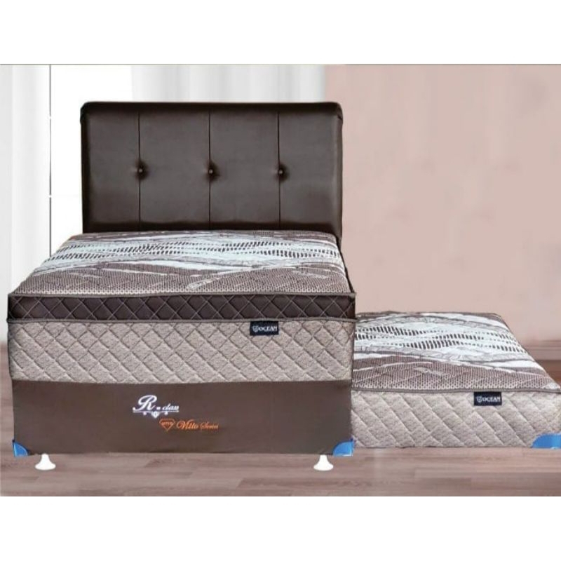 Springbed Bed Sorong Ocean Vitto 2in1 R-Class White / Brown Best Seller Series