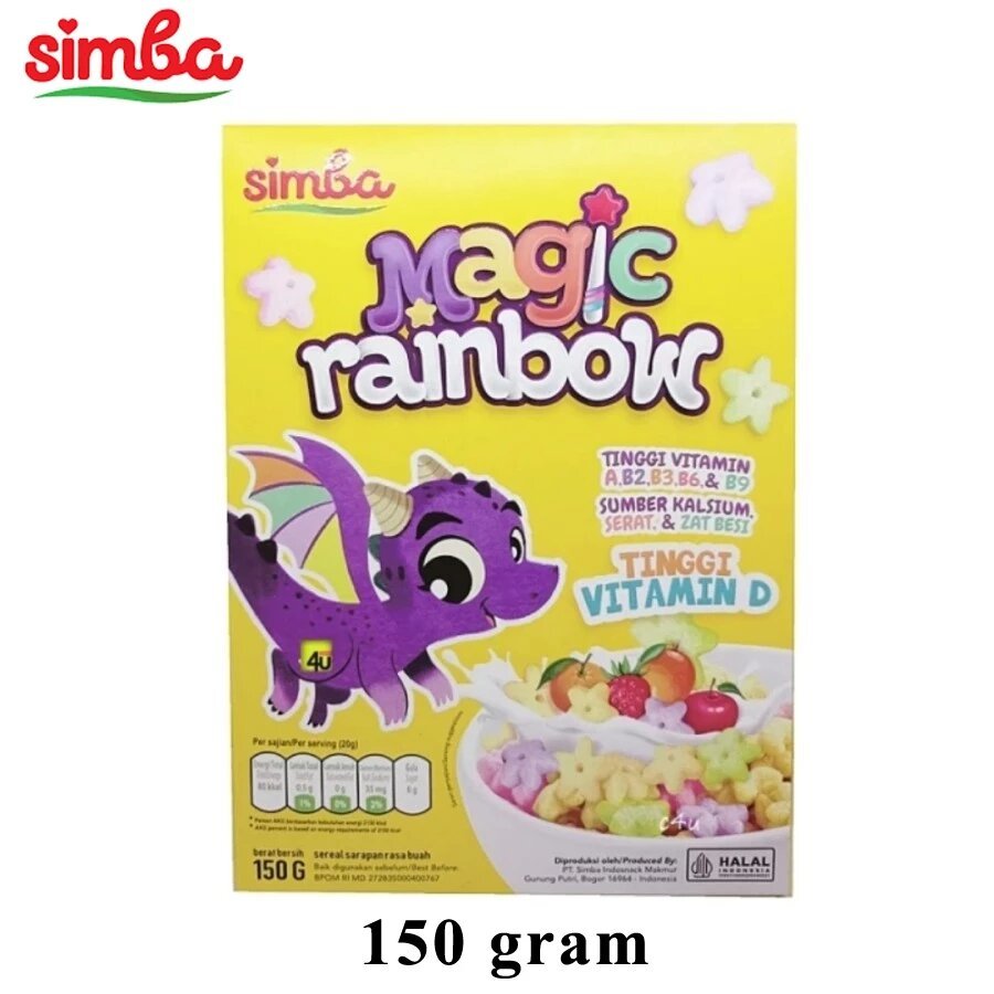 

SIMBA MAGIC RAINBOW 150gr Sereal Sarapan Rasa Buah