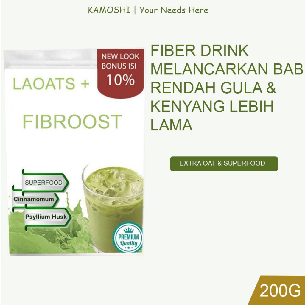 

Psylium husk Fiber Drink Minuman Serat Penurun Berat Badan Pelangsing Badan Susu Slim Fit Minuman Diet Laoats