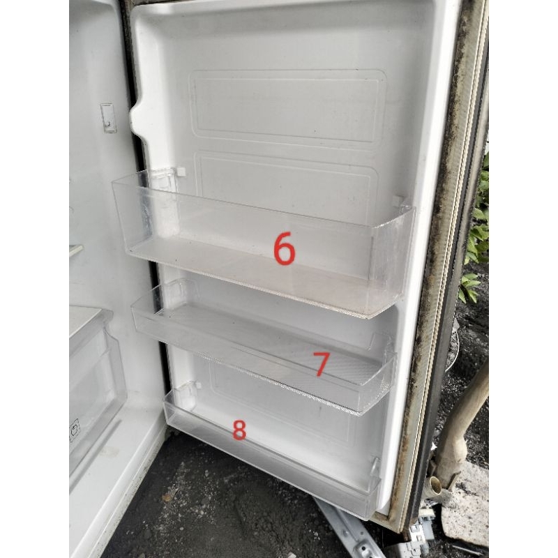 rak kulkas rak pintu rak botol. kulkas samsung inverter RT18-RT25 copotan ori